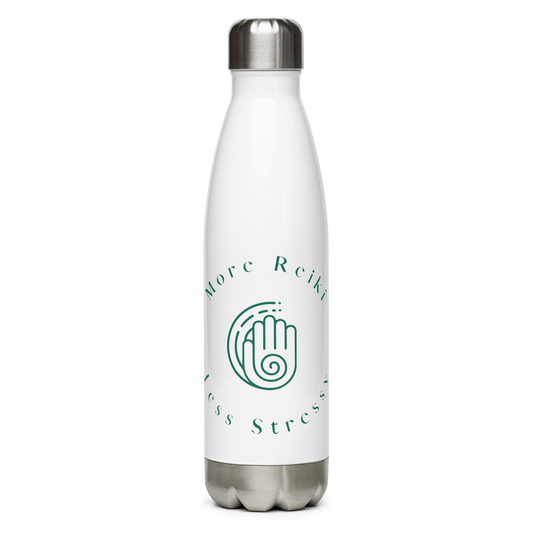 More Reiki Less Stressy - Stainless steel water bottle